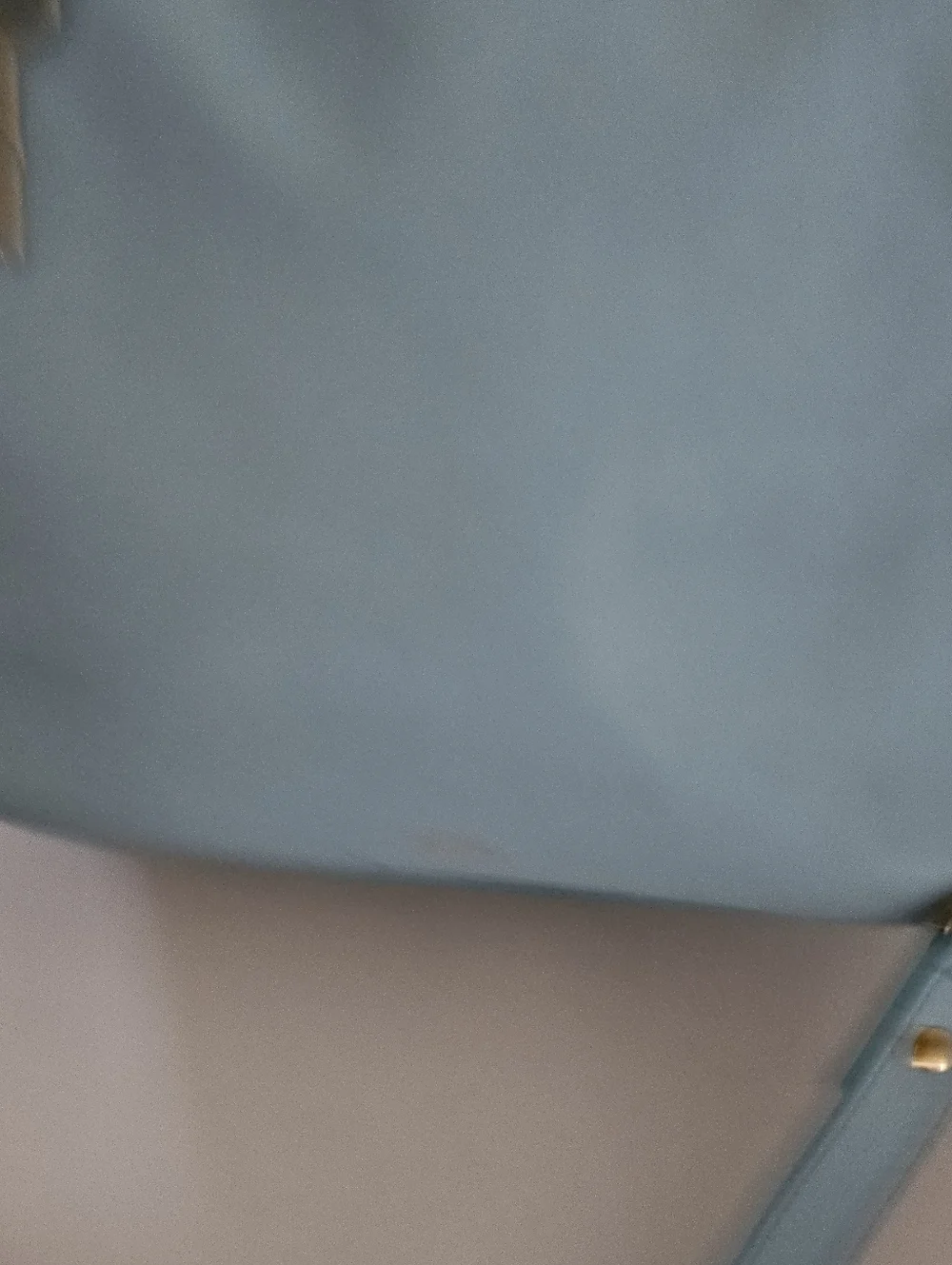Fossil Leather Crossbody Bag Blue Teal Shoulder Purse Gold Chain Strap Medium.